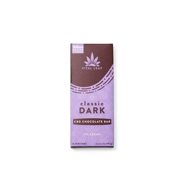 Vital Leaf 100mg CBD Dark Chocolate Bar