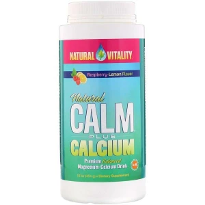 Natural Calm Plus Calcium Raspberry Lemon 16 Oz