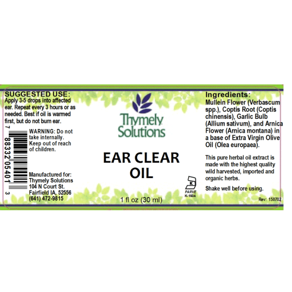 Ear Clear Oil 1oz