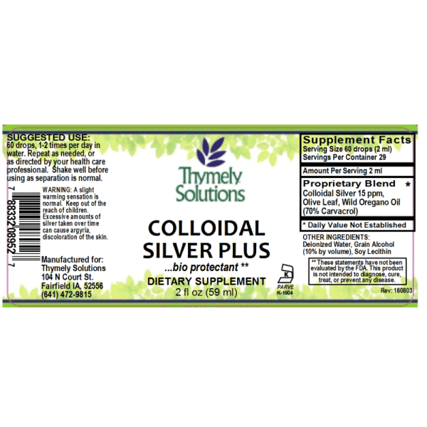 Colloidal Silver Plus 2oz