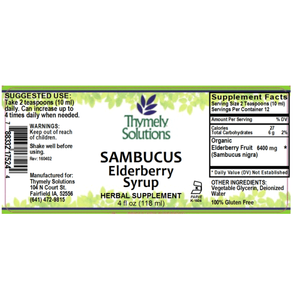 Sambucus Syrup 4oz Af