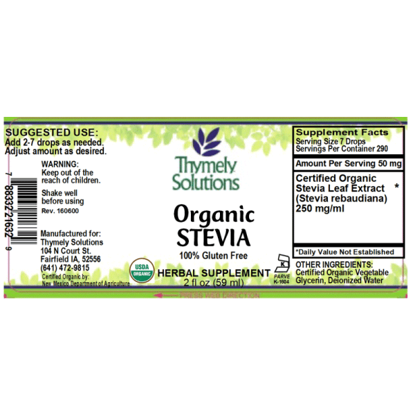 Organic Stevia 2oz